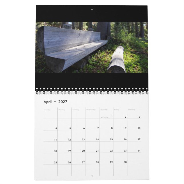 Sierra Nevada Mountains, Californie Calendrier (Apr 2027)