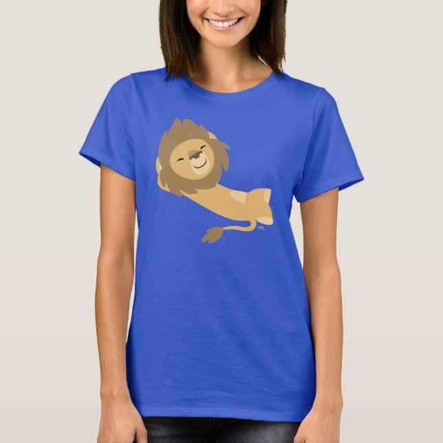 Siesta ! T-shirt Femme Lion caricature mignonne (Devant)