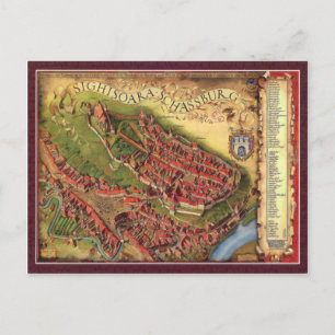 Sighisoara, carte de représentation graphique