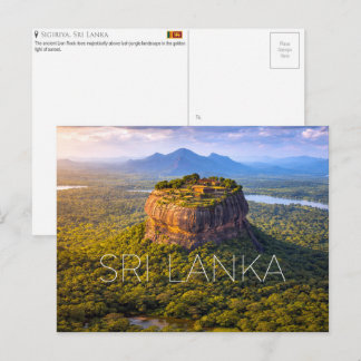 Sigiriya, Sri Lanka Carte Postale de Voyage