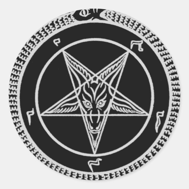 Sigle de Baphomet autocollant (Devant)