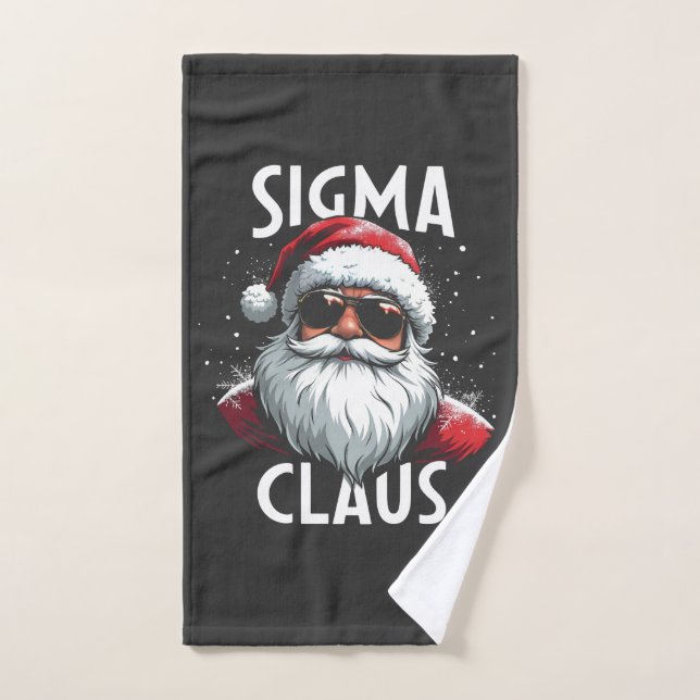 Sigma Claus Drôle Gen Alpha Collège Noël (Serviette à main)