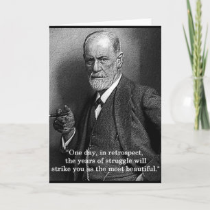 Sigmund Freud "Un Jour..." carte de voeux de devis