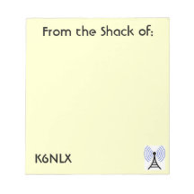 Signal d'appel radio Amateur Jaune Bloc-notes