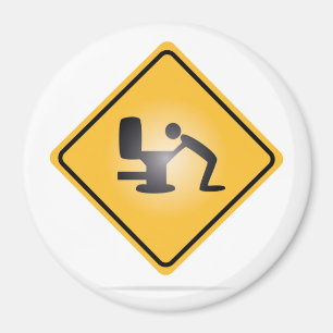 Signal d'avertissement de la gueule jaune aimant r