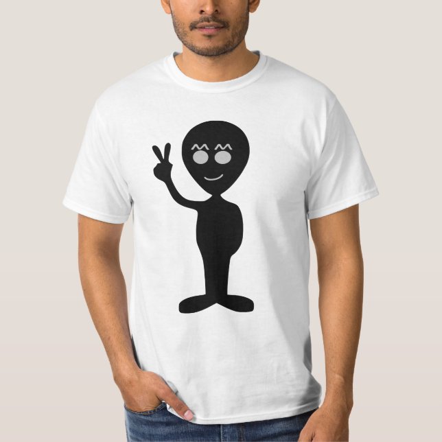 Signal de paix Alien T-shirt (Devant)