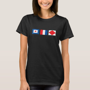Signal drapeau drôle voile t-shirt Whiskey Tango F