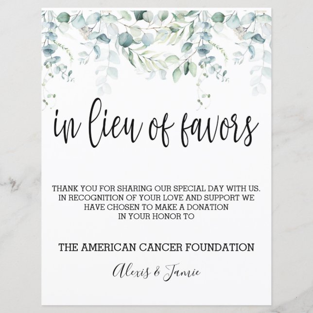 Signal en remplacement de Faveurs - Mariage Eucaly (Devant)