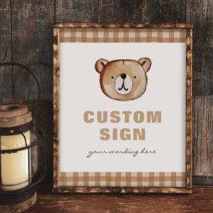 Signal personnalisé de l'ours défini