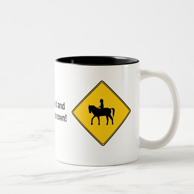 Signal routier - Cheval Rider Mug (Droit)