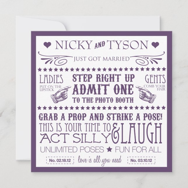 Signalisation de la cabine photo (Devant)