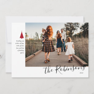 Signature Arbre photo unique Carte Holiday