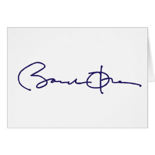 Signature de Barack Obama