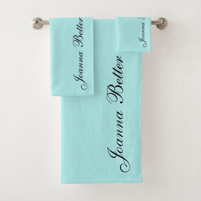 Signature de nom élégante et turquoise écrite à la (En situation)