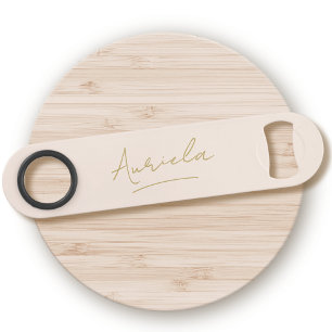 Signature d'or rose moelleux moderne monogramme