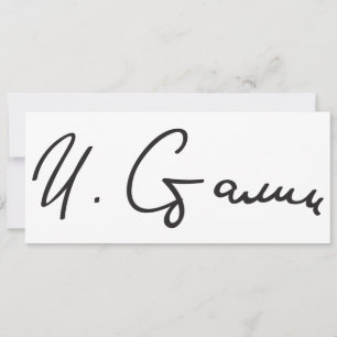 Signature du Premier ministre de l'Union soviétiqu