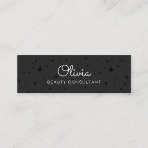 Signature Script Black Stars Mini Carte de visite
