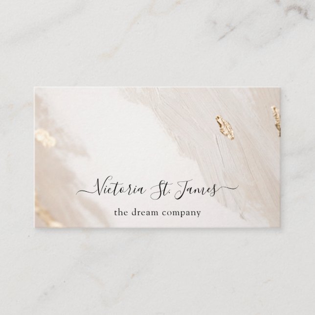 Signature Vintage or Carte de visite Blush (Devant)