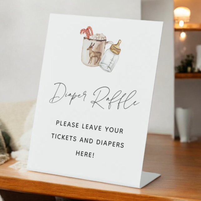 Signe à roulettes de Baby shower chaud au chocolat (Créateur téléchargé)