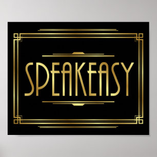 Signe Art Déco SPEAKEASY