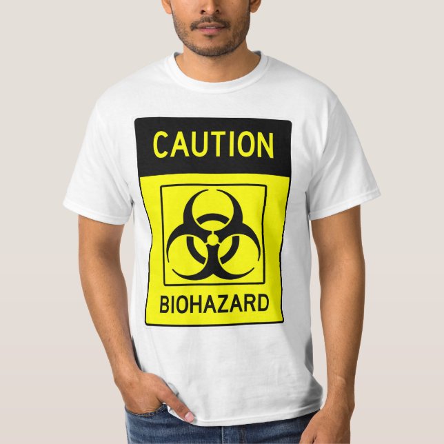 SIGNE BIOHAZARD TRÈS FUN ATTENTION T-shirt (Devant)