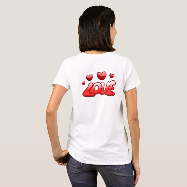 SIGNE D'AMOUR Femme T-shirt (Dos entier)