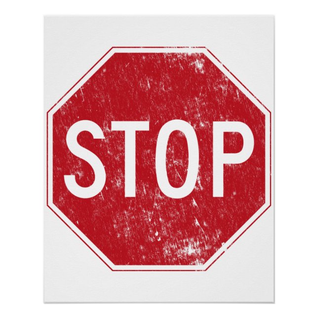 SIGNE D'ARRÊT DÉTESTÉ (Devant)