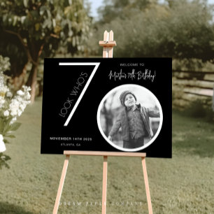 Signe de bienvenue pour 70e anniversaire photo mod