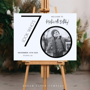 Signe de bienvenue pour les 70 ans de Photo Modern