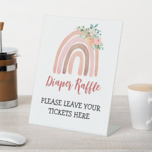 Signe de caleçon Boho Baby shower arc-en-ciel