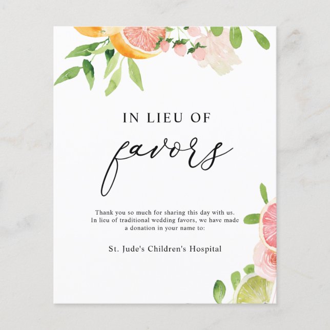 Signe de don en remplacement de faveurs (Devant)