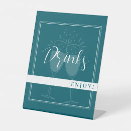 SIGNE DE FÊTE DES BOISSONS PROFONDES SUR L'ESSENCE