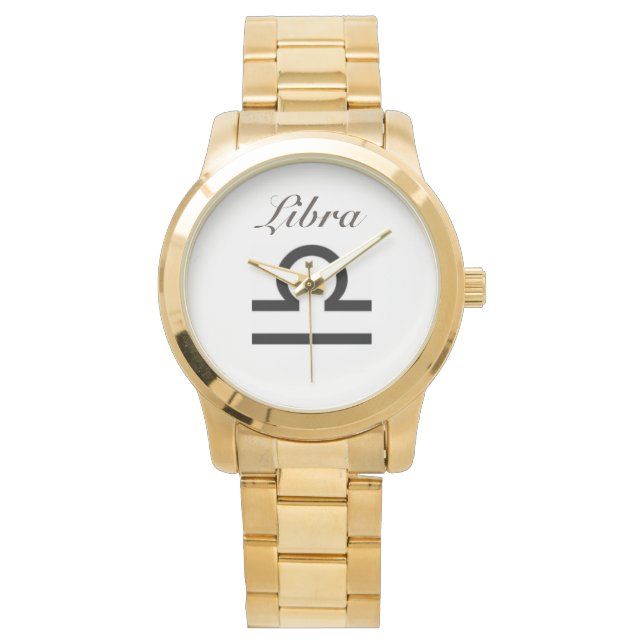Signe de la Balance du zodiaque. Montres pour homm (devant)