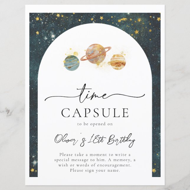 Signe de la capsule de temps spatial | Anniversair (Devant)