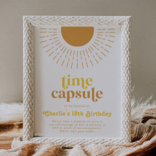 Signe de la capsule Sun Time Anniversaire du sol