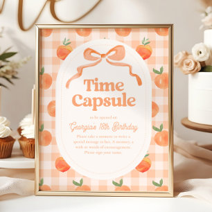 Signe de la capsule temporelle de 8 x 10 pouces