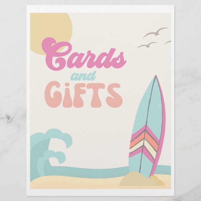 SIGNE DE LA PARTIE DE SURF | Cartes + Symbole Cade (Devant)