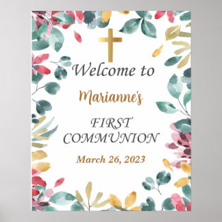 Signe de la première communion, Poster de la commu