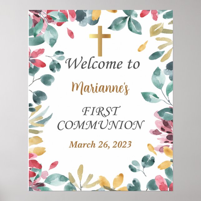 Signe de la première communion, Poster de la commu (Devant)