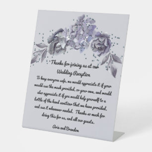 Signe de Mariage de sécurité pour masques et dispo