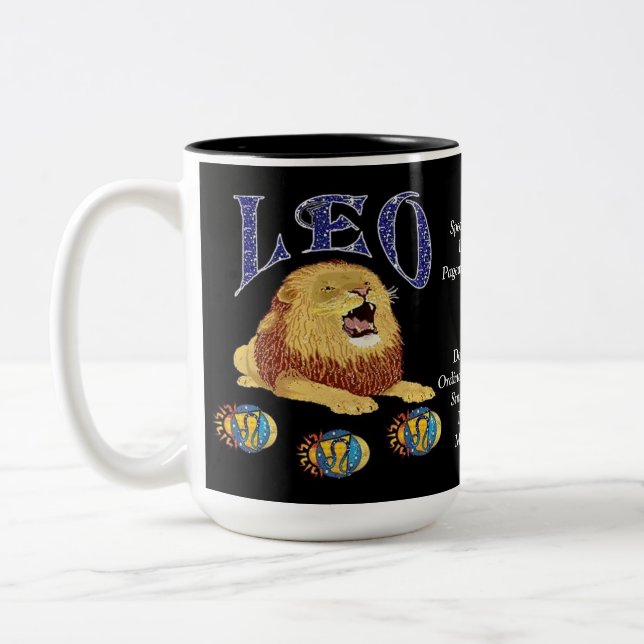 SIGNE DE NAISSANCE Léo Zodiac Mug (Gauche)