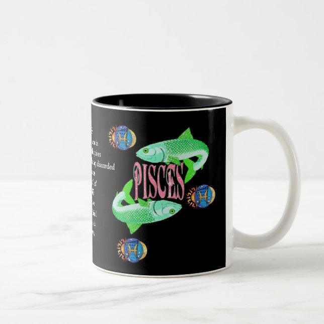 SIGNE DE NAISSANCE Pisces Zodiac Mug (Droit)