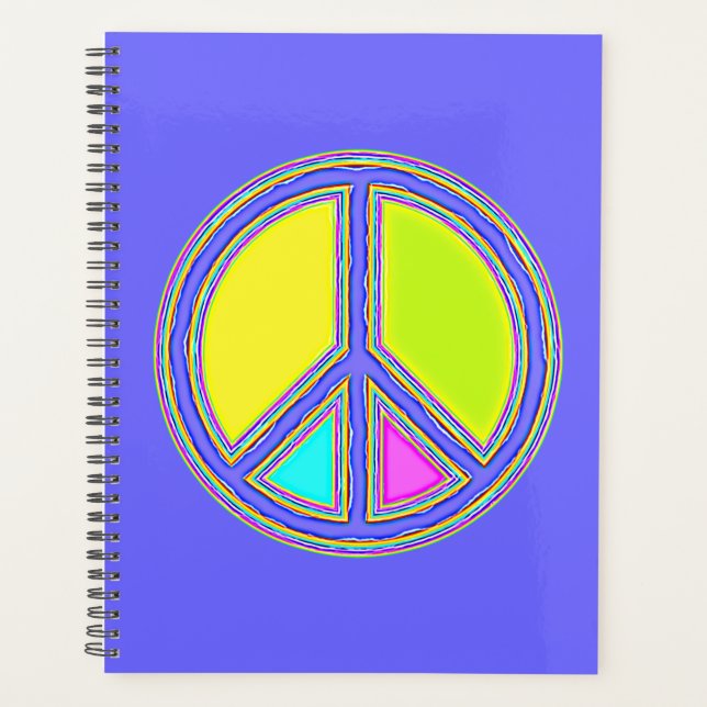 Signe de PAIX avec des couleurs remplies 1 (Devant)
