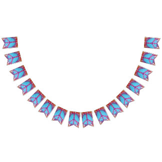 signe de paix de bannière d'étamine de partie de