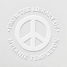 Signe de paix « De la bibliothèque de » Nom Monogr
