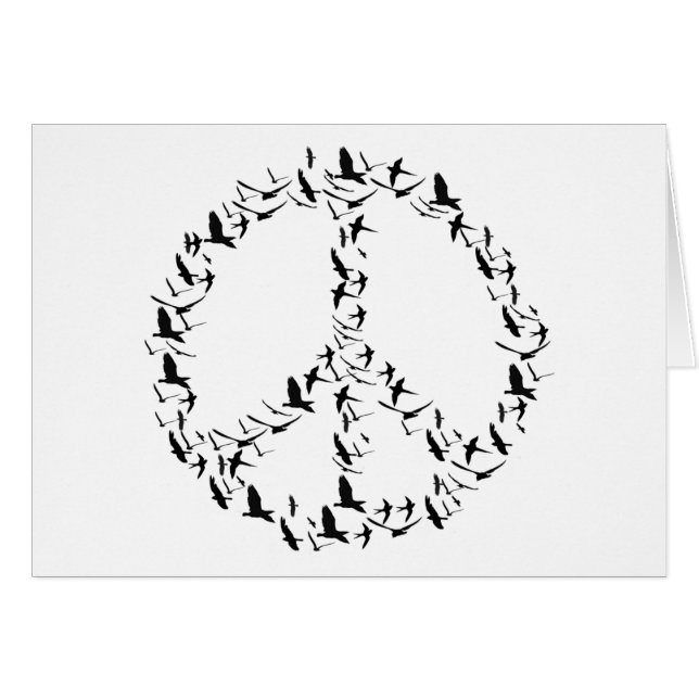 Signe de paix d'oiseaux ! (Devant horizontal)