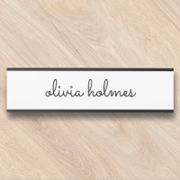 Signe de porte de plaque signalétique minimaliste 