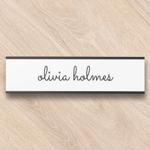 Signe de porte de plaque signalétique minimaliste