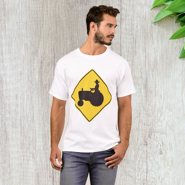 SIGNE DE ROUTE DU MOTEUR T-shirt Mens (Créateur téléchargé)