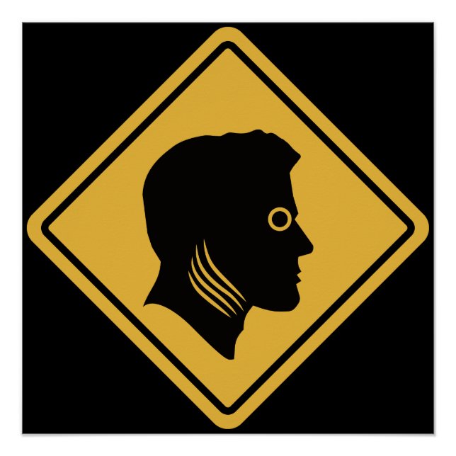 Signe de rue Regarder l'intérieur (Devant)